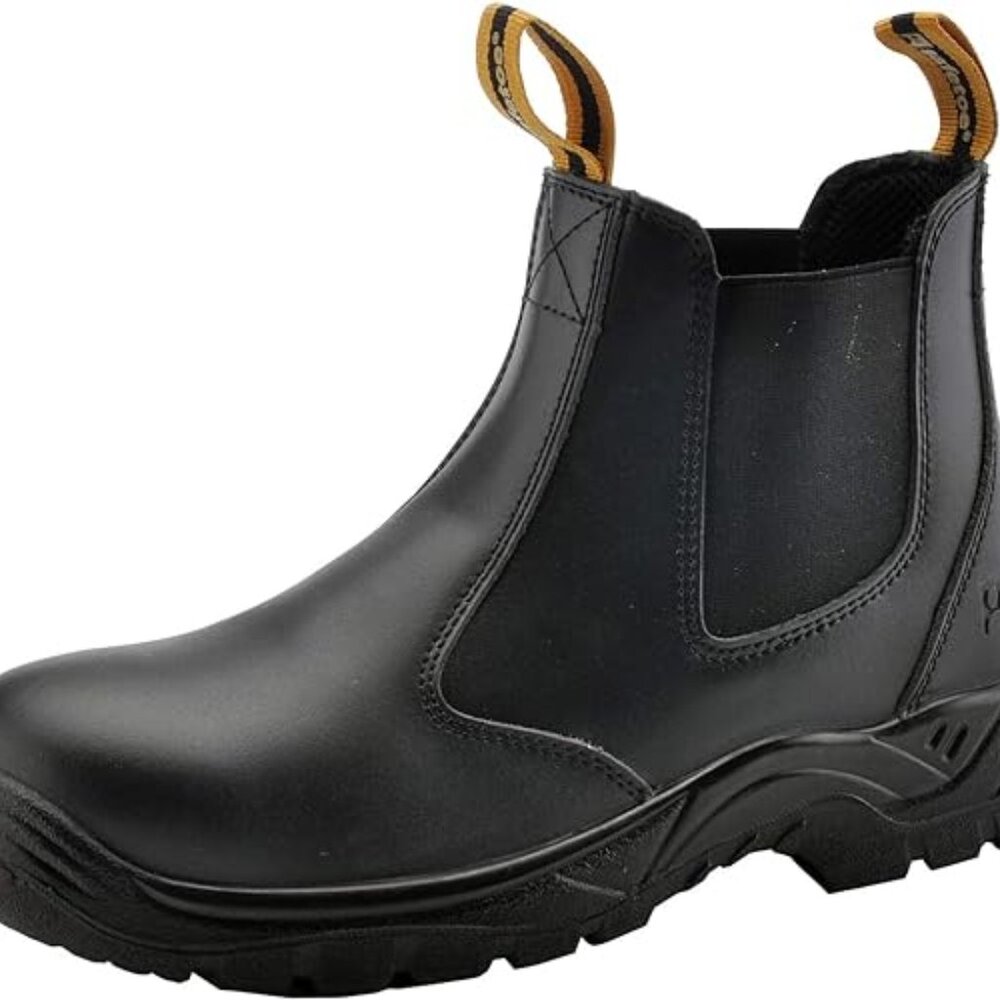 Safetoe Steel Toe Work Boots for Men Waterproof Safety Boots size 6/Eur 39